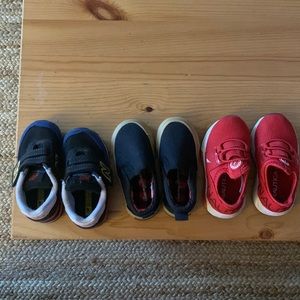 SET OF THREE toddler sneakers SIZE 5